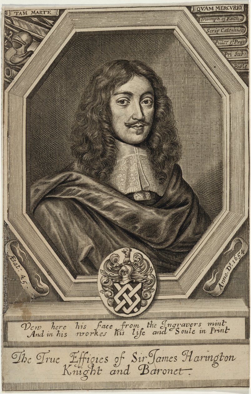 Sir James Harrington, baronete de William Faithorne