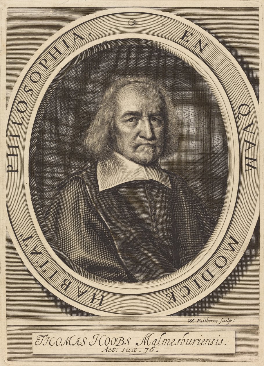 Thomas Hoobs (Thomas Hobbes) de William Faithorne