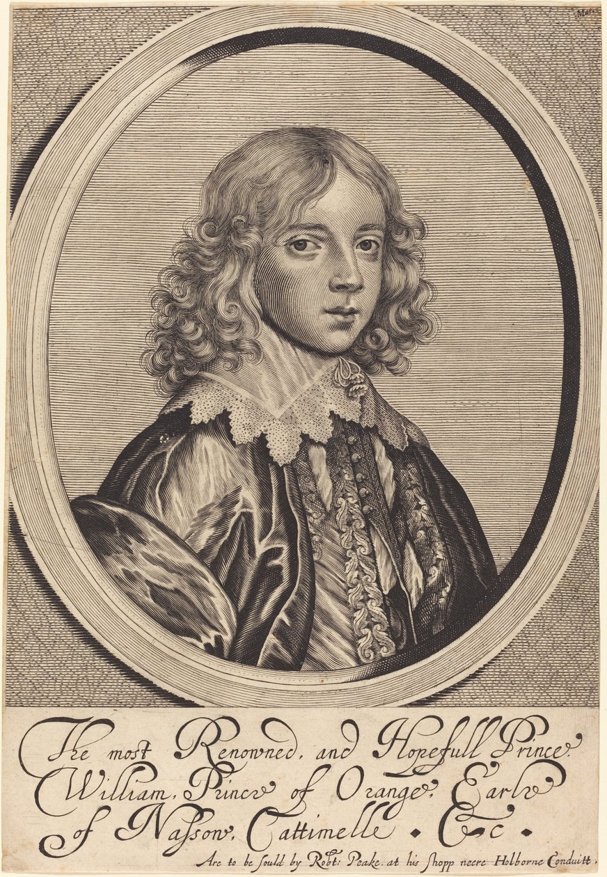 William II, Prince of Orange de William Faithorne
