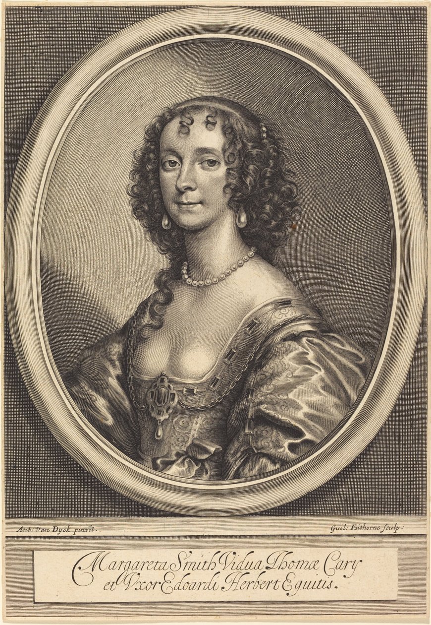 Margaret Smith de William Faithorne after Sir Anthony van Dyck