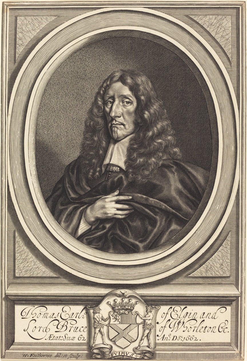 Thomas Bruce, Conde de Elgin de William Faithorne after Sir Anthony van Dyck