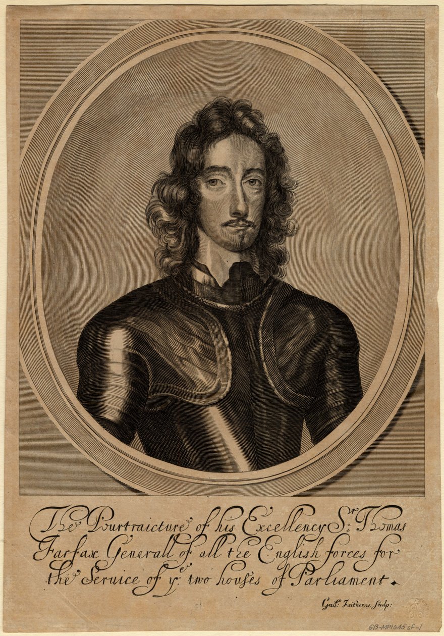 Thomas Fairfax, 3º Lorde Fairfax de Cameron, 1645 de William Faithorne the Elder