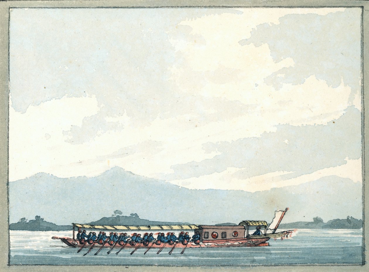 Barco do Homem de Guerra Chinês de William Ffarington