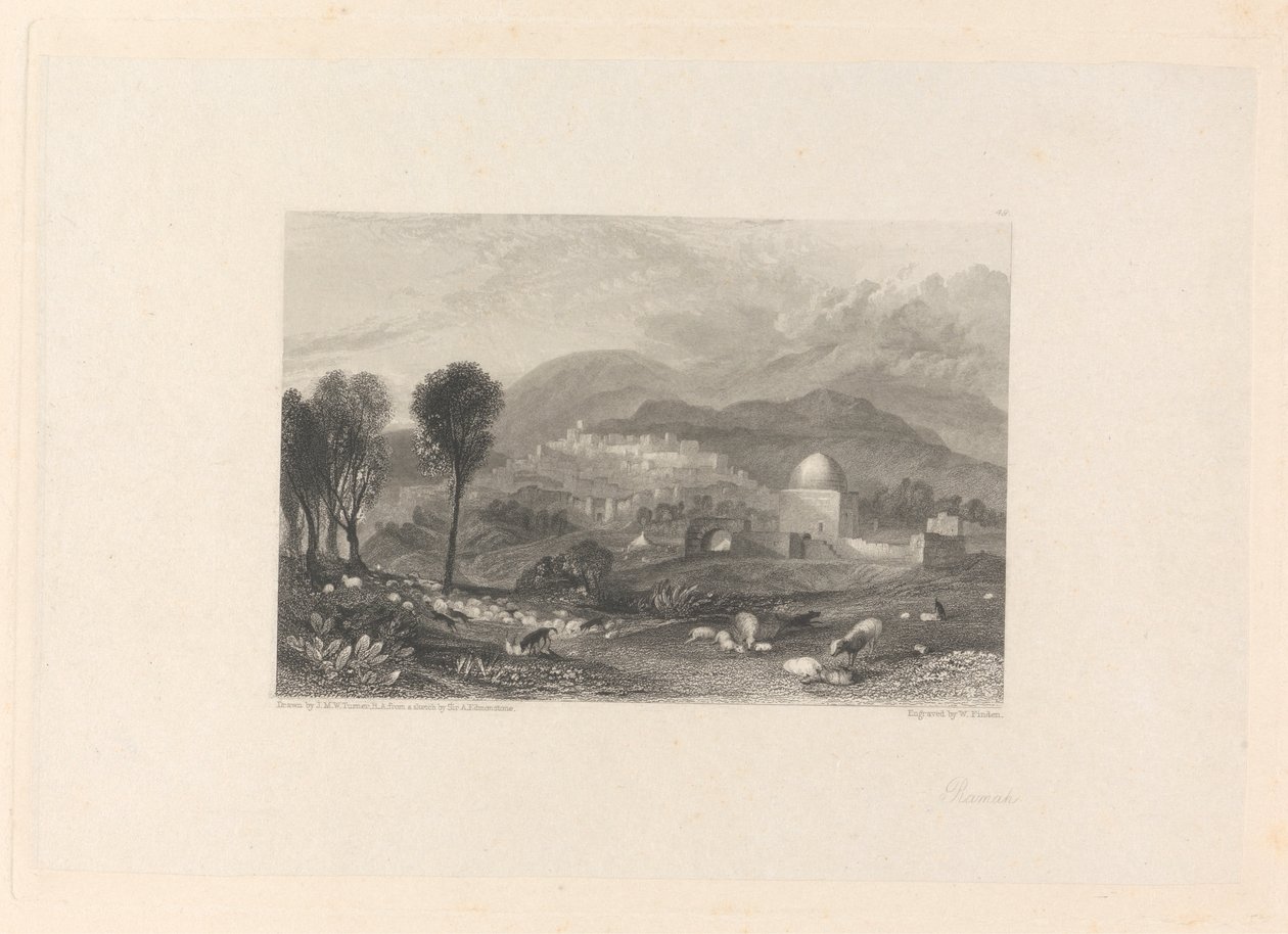 O Túmulo de Ramah e Rachel de William Finden