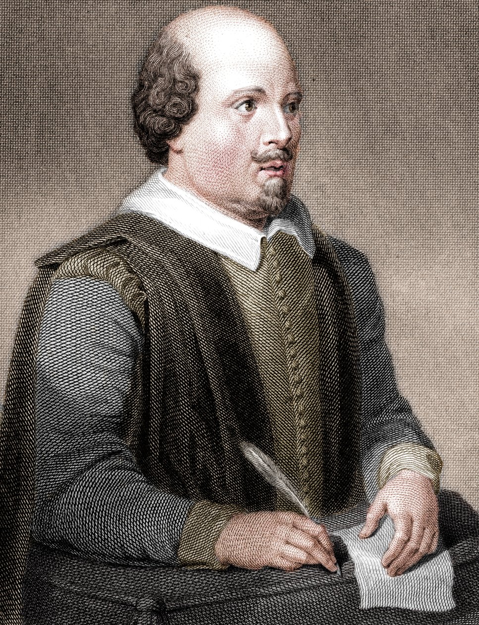 William Shakespeare, poeta e dramaturgo inglês, 1820. de William Finden