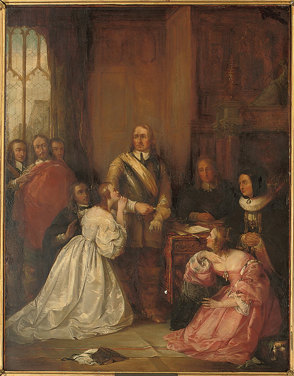 Família de Cromwell, intercedendo pela vida de Carlos I de William Fisk