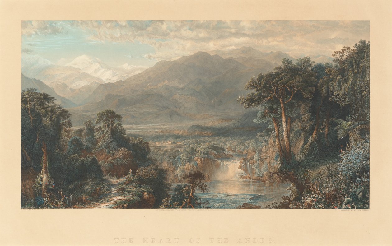 O coração dos Andes de William Forrest, after Frederic Edwin Church