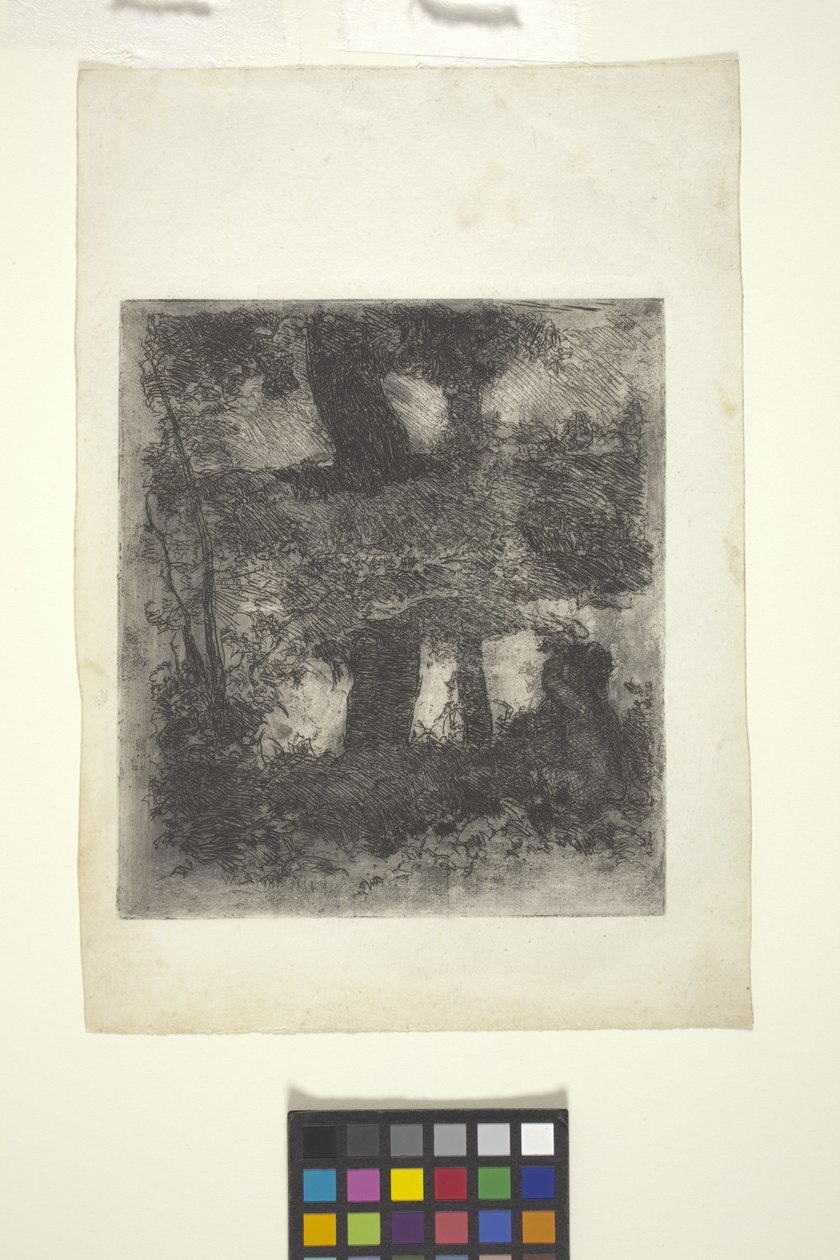 Paisagem com Faun And Pool (Paisagem Reflectida) (gravura) de William Forsyth