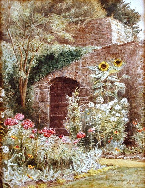 Dentro de paredes antigas (lápis e aguarela sobre papel) de William Foster