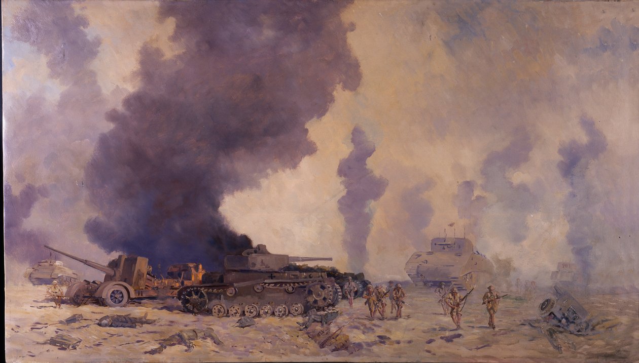 A Batalha de El Alamein de William Francis Longstaff