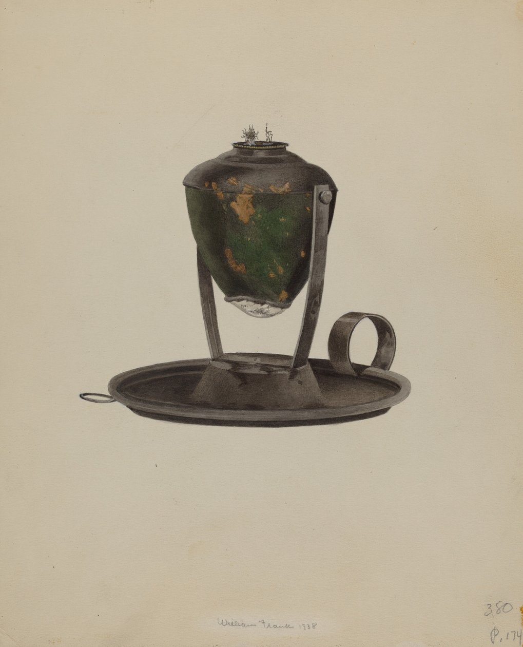 Whaler Lamp, 1938. de William Frank