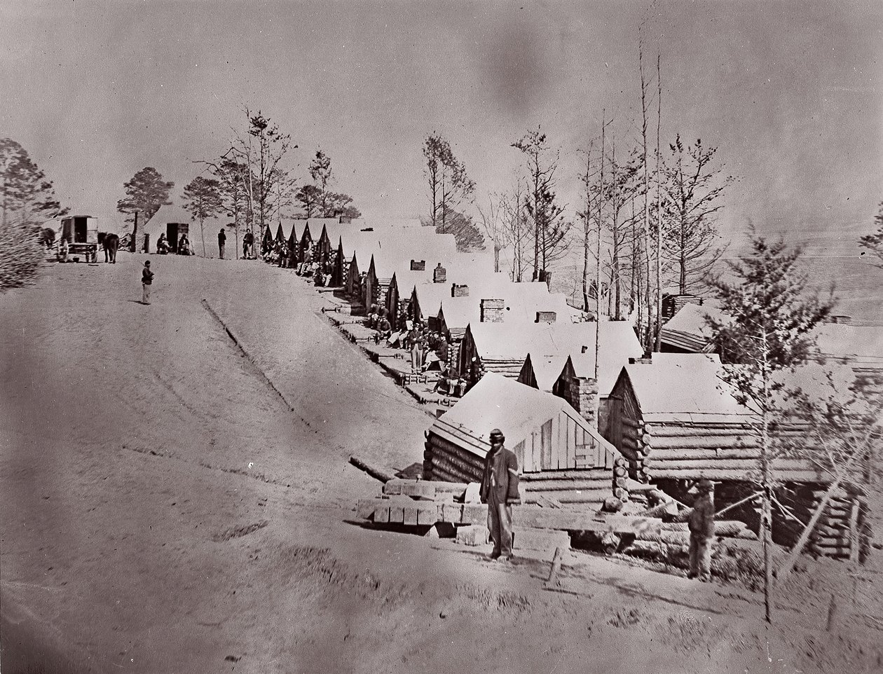 Broadway Landing, Rio Appomattox, 1864. de William Frank Browne