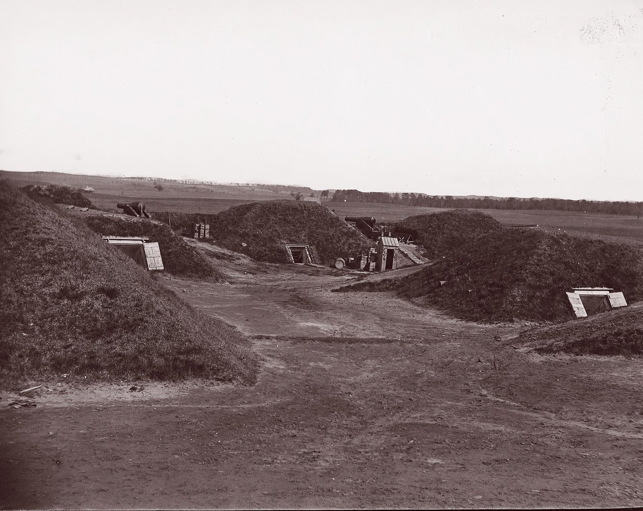 Forte Darling, James River, 1865. de William Frank Browne.