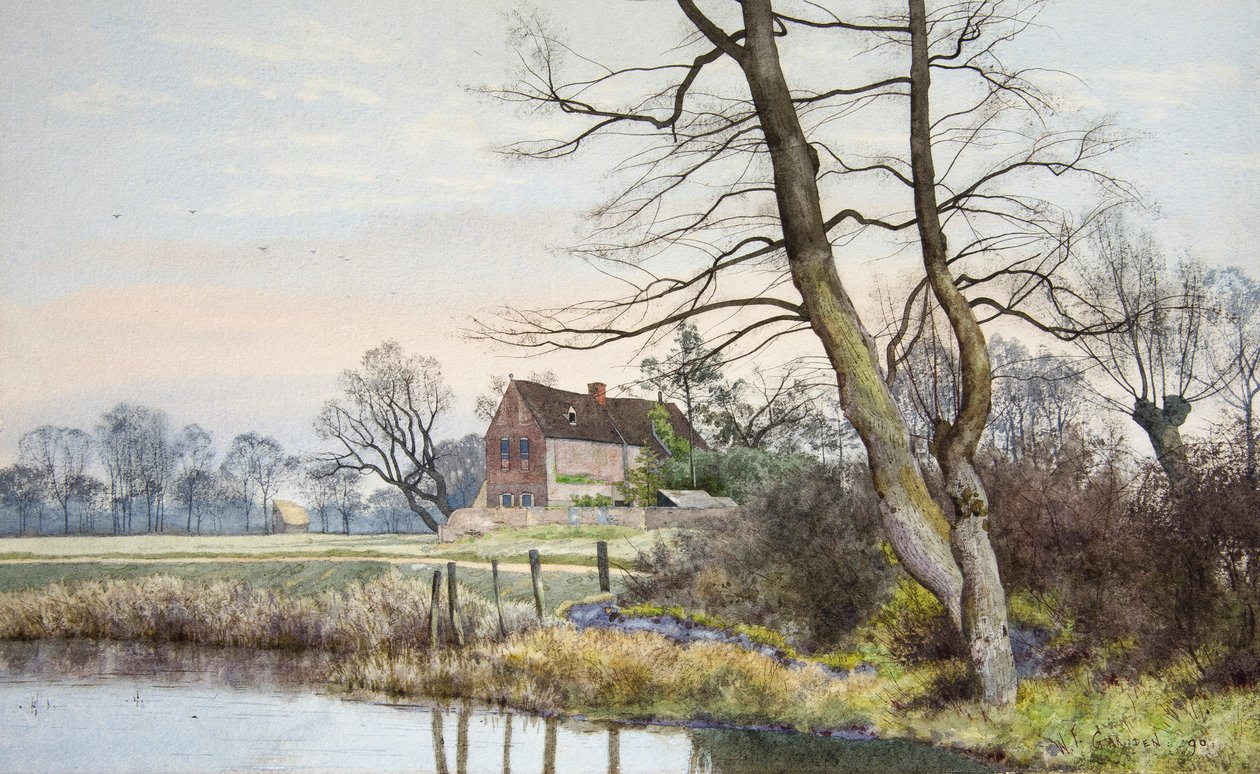A Casa Senhorial, Hemingford Grey de William Fraser Garden