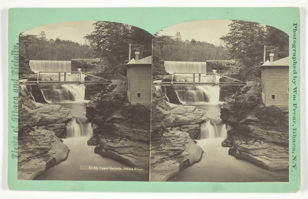 Cascata Superior. Desfiladeiro de Ithaca, final do século XIX. de William Frear