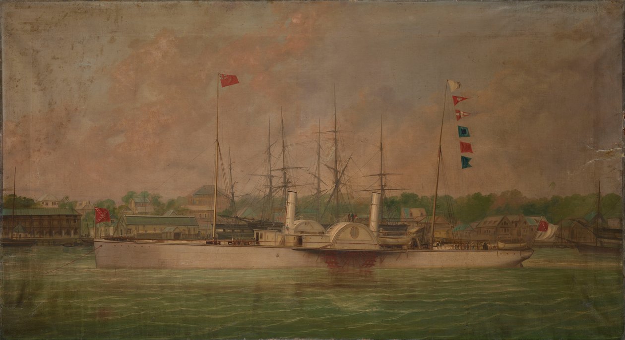 O vapor de pás "Ella de William Frederick Mitchell