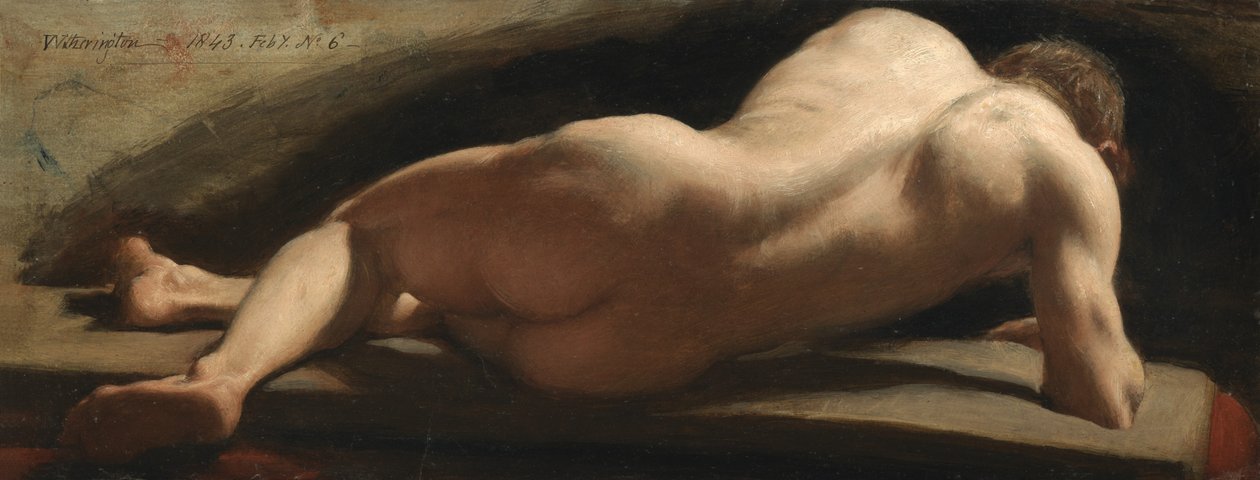 Nu Masculino, 1843 de William Frederick Witherington