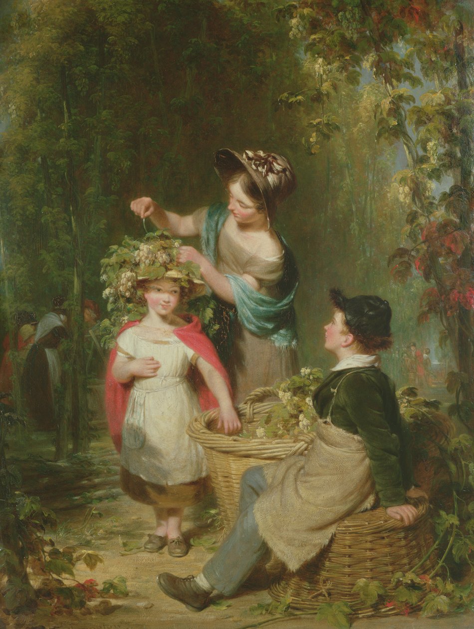 The Hop Garland, 1834 de William Frederick Witherington