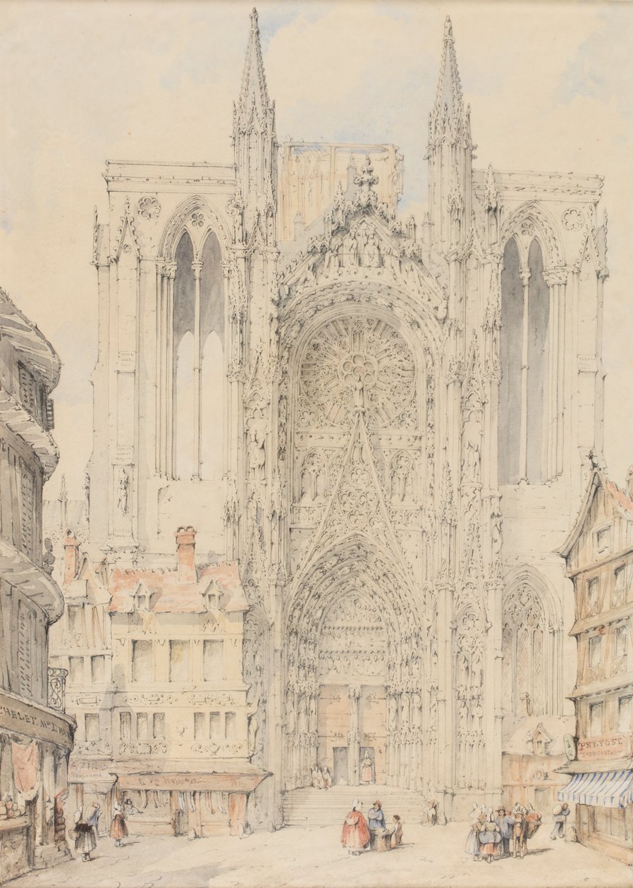 Fachada da Catedral de Rouen de William Frome Smallwood