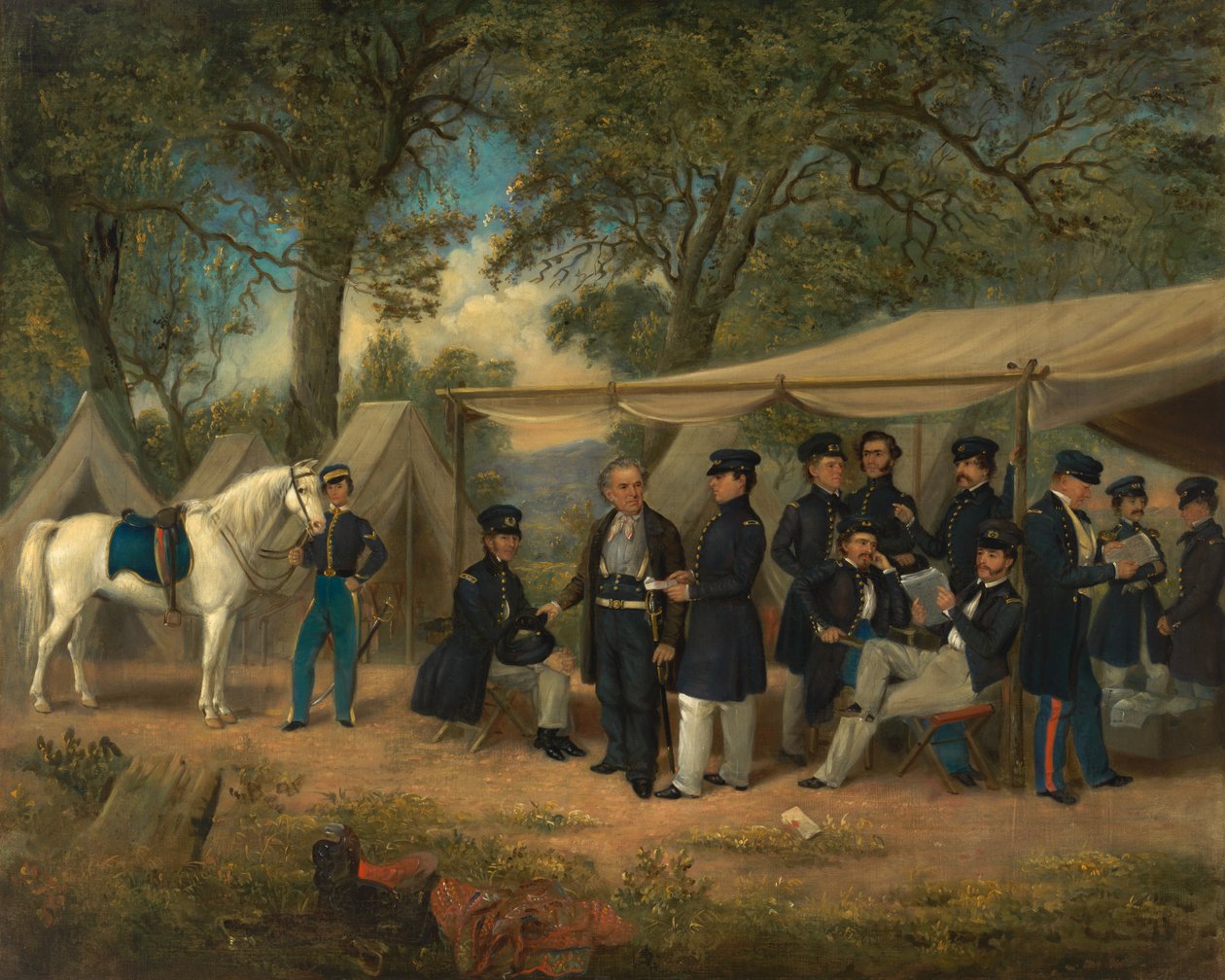 Zachary Taylor em Walnut Springs, 1847. de William Garl Browne