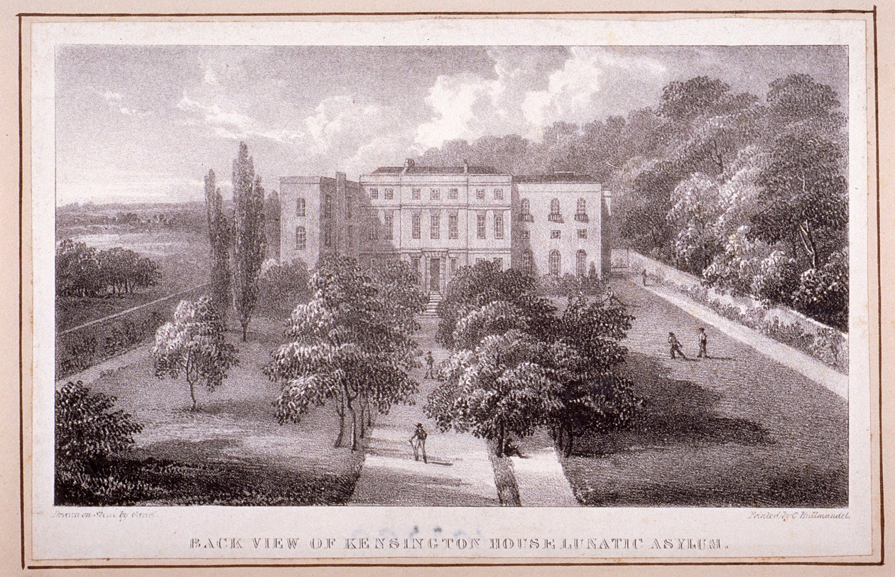 Vista de Kensington House Lunatic Asylum, c.1830 de William Gauci