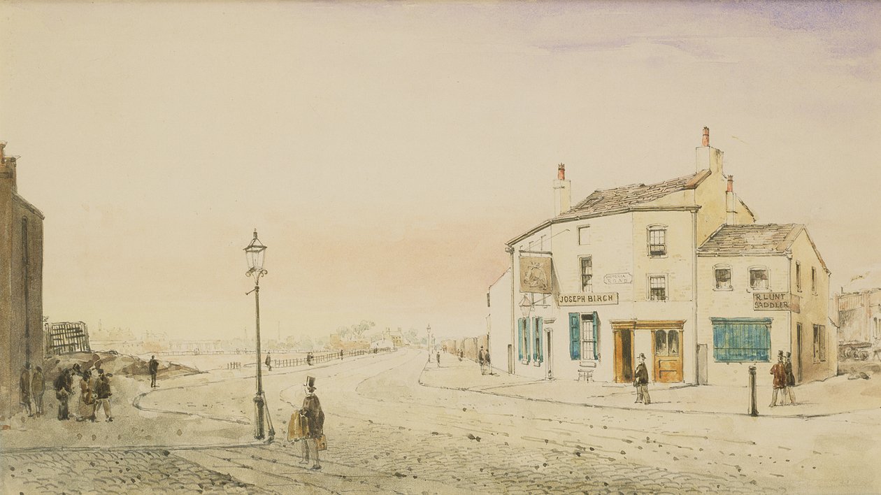 Victoria Road, Bootle (caneta e tinta no papel) de William Gavin Herdman