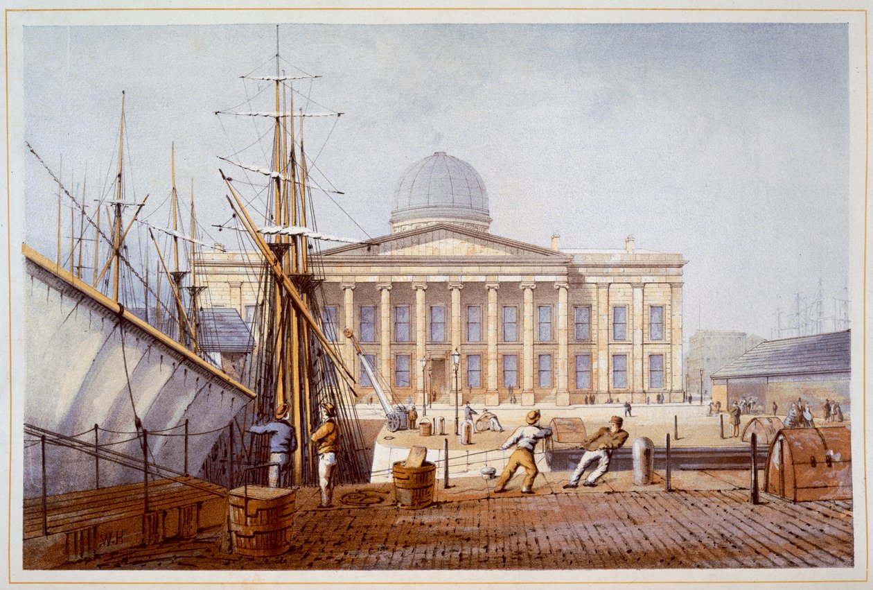 O Edifício da Alfândega e Receita Federal, Liverpool, 1864 de William Gawin Herdman