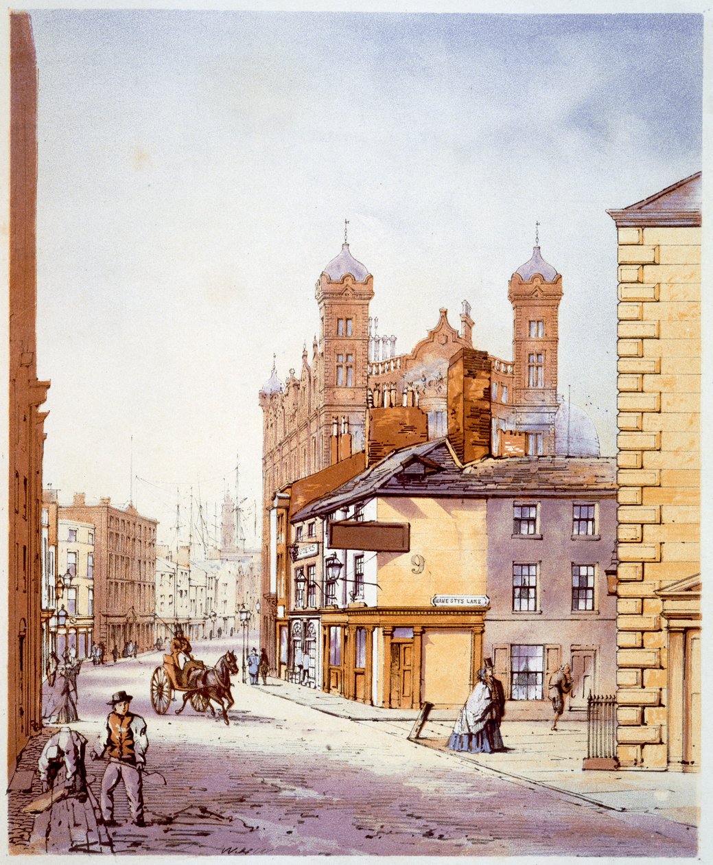 O Lar dos Marinheiros, de Hanover Street, Liverpool, 1864 de William Gawin Herdman