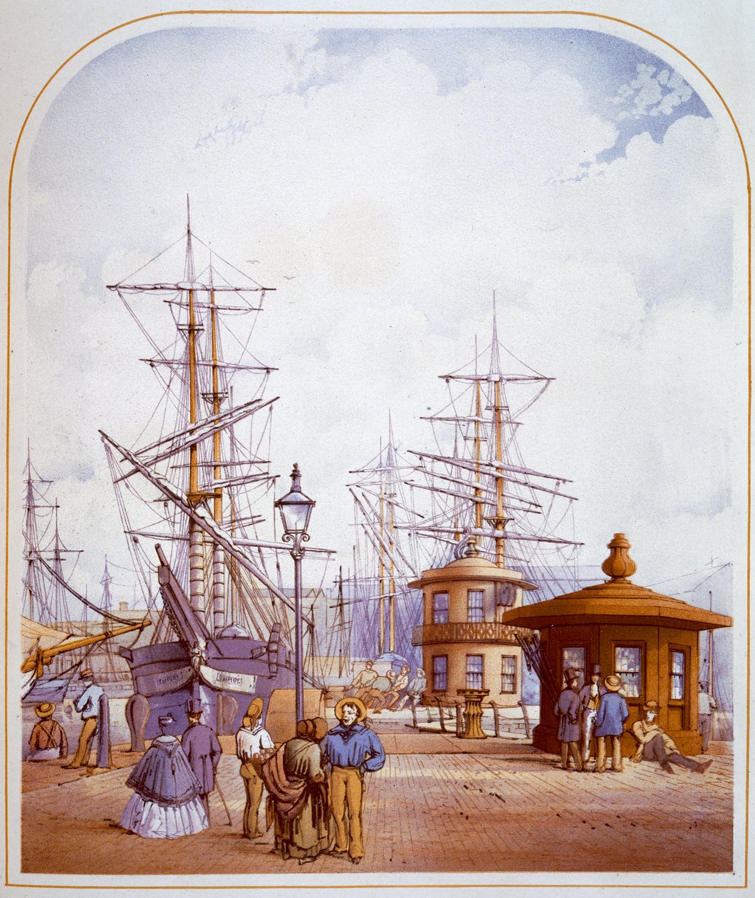 Waterloo Docks, Liverpool, 1864 de William Gawin Herdman