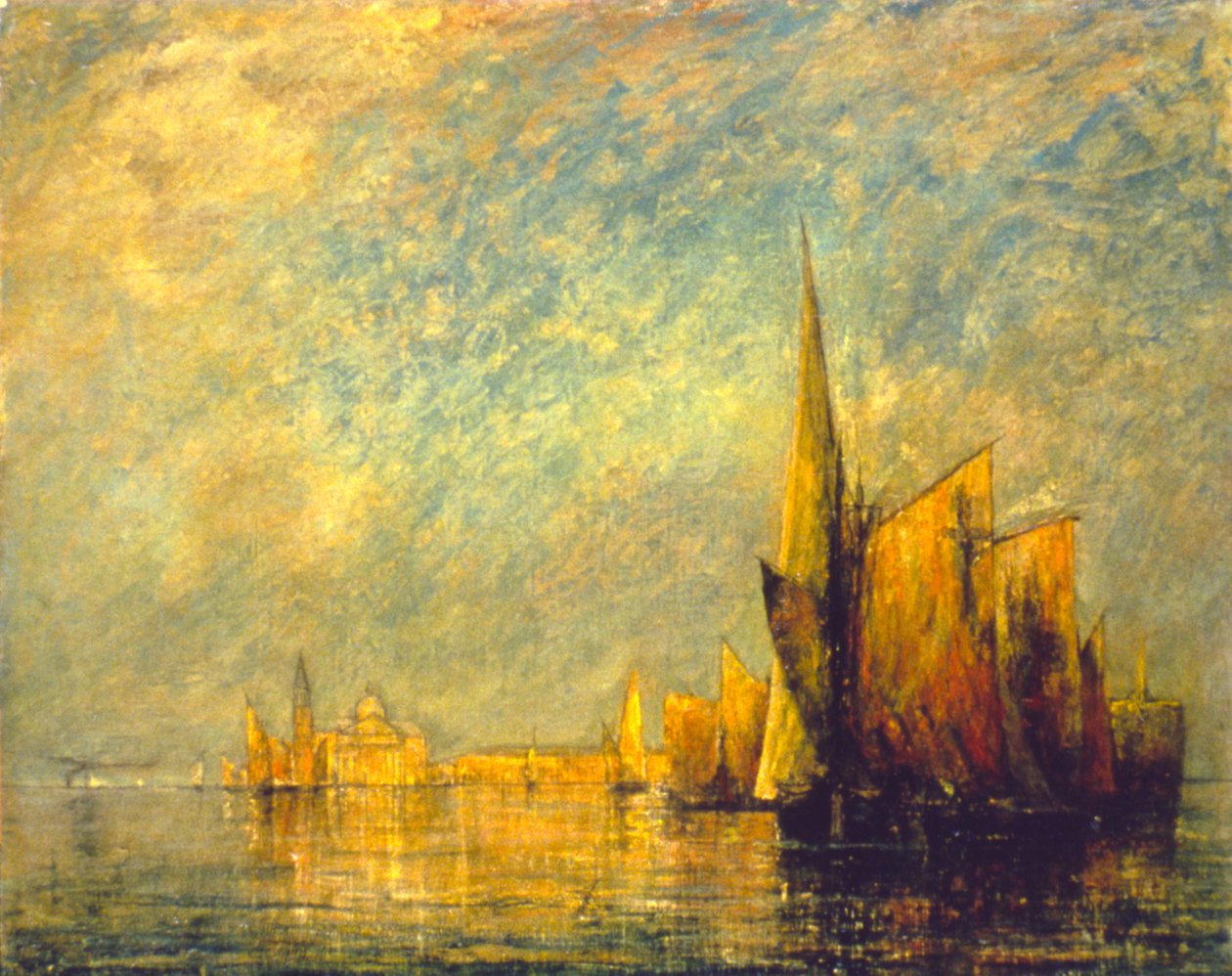 Pôr do sol, San Giorgio, Veneza de William Gedney Bunce
