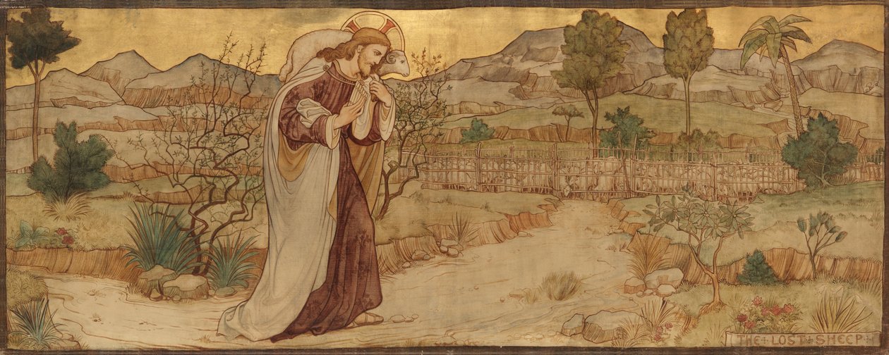 The Parable of the Lost Sheep, c.1884 (Oil on canvas) de William George Rich