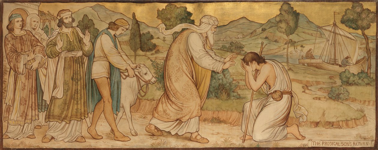 The Parable of the Prodigal Son, c.1884 (Óleo sobre tela) de William George Rich