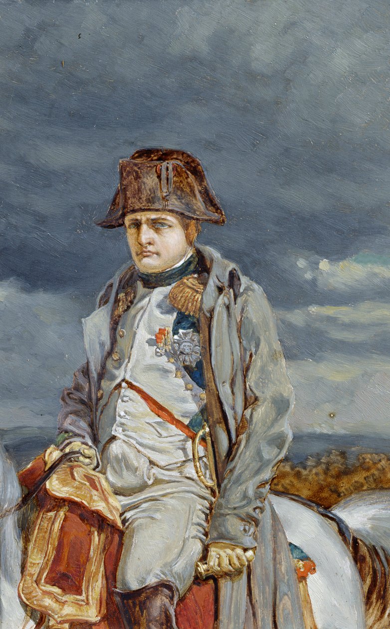 Napoleão em 1814 (depois de Meissonier) (óleo em papelão) de William Gersham Collingwood