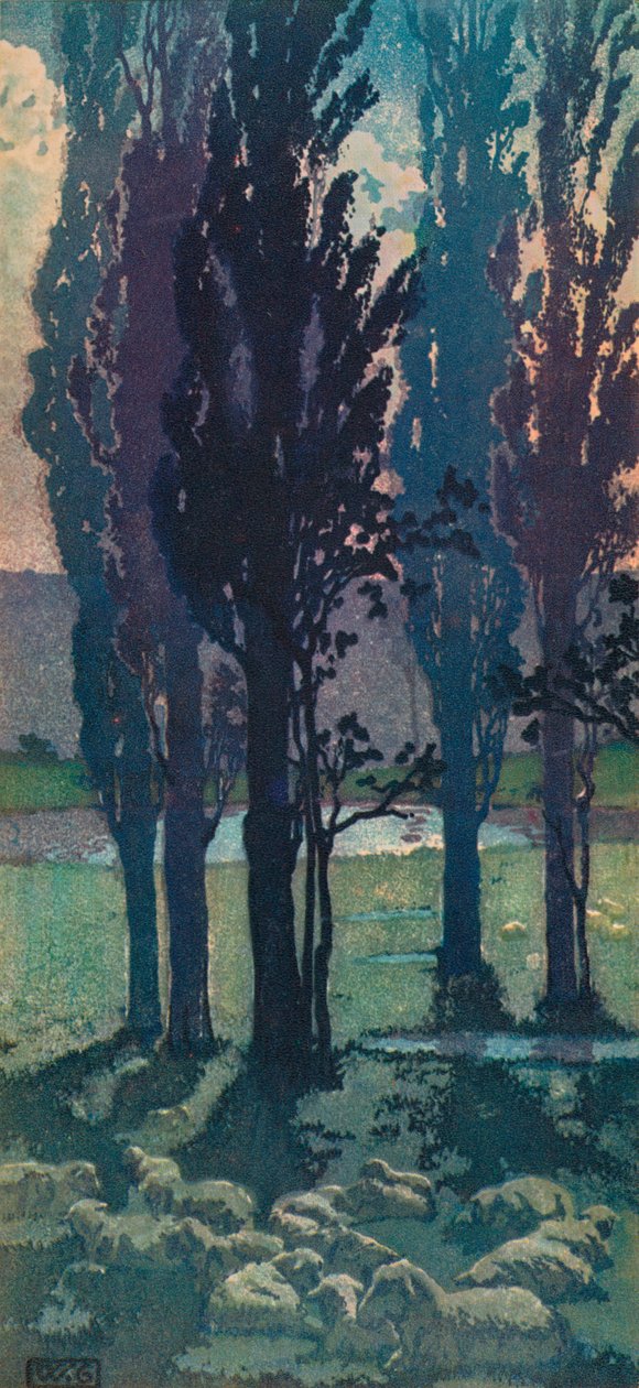 Lua de setembro, c1901, 1928 de William Giles