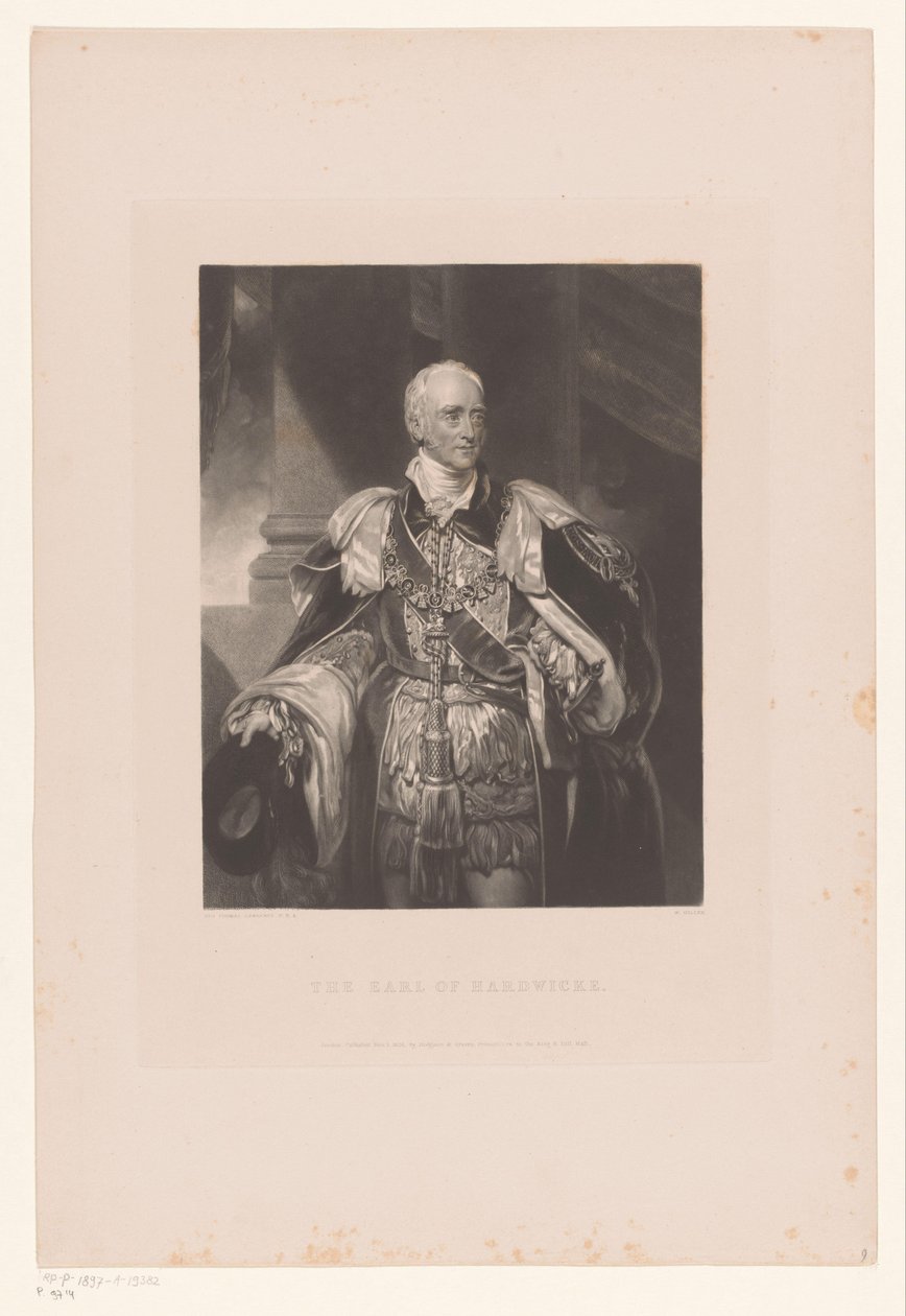 Retrato de Philip Yorke, vestido como um cavaleiro da Ordem da Jarreteira de William Giller