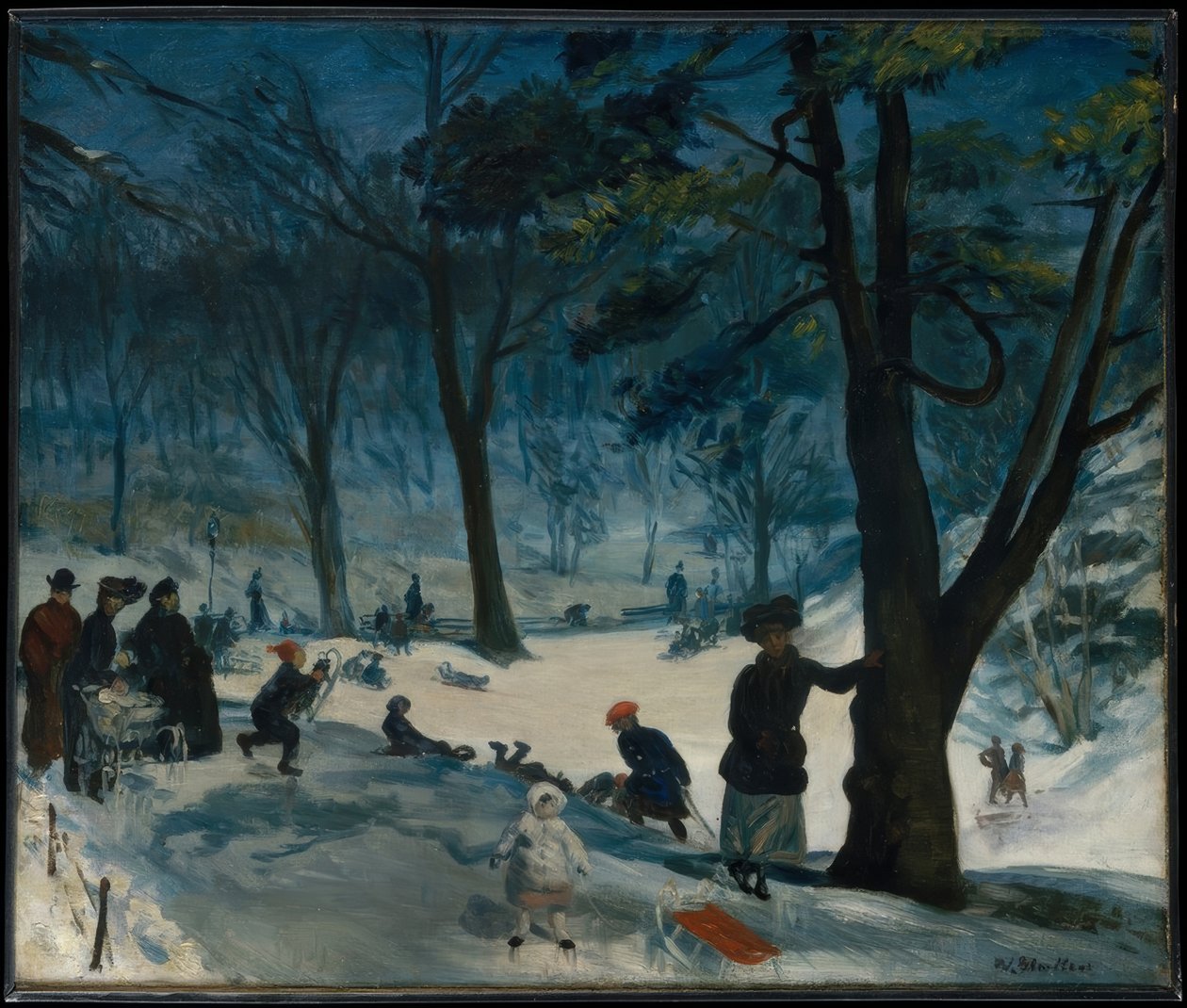 Central Park, Inverno de William Glackens