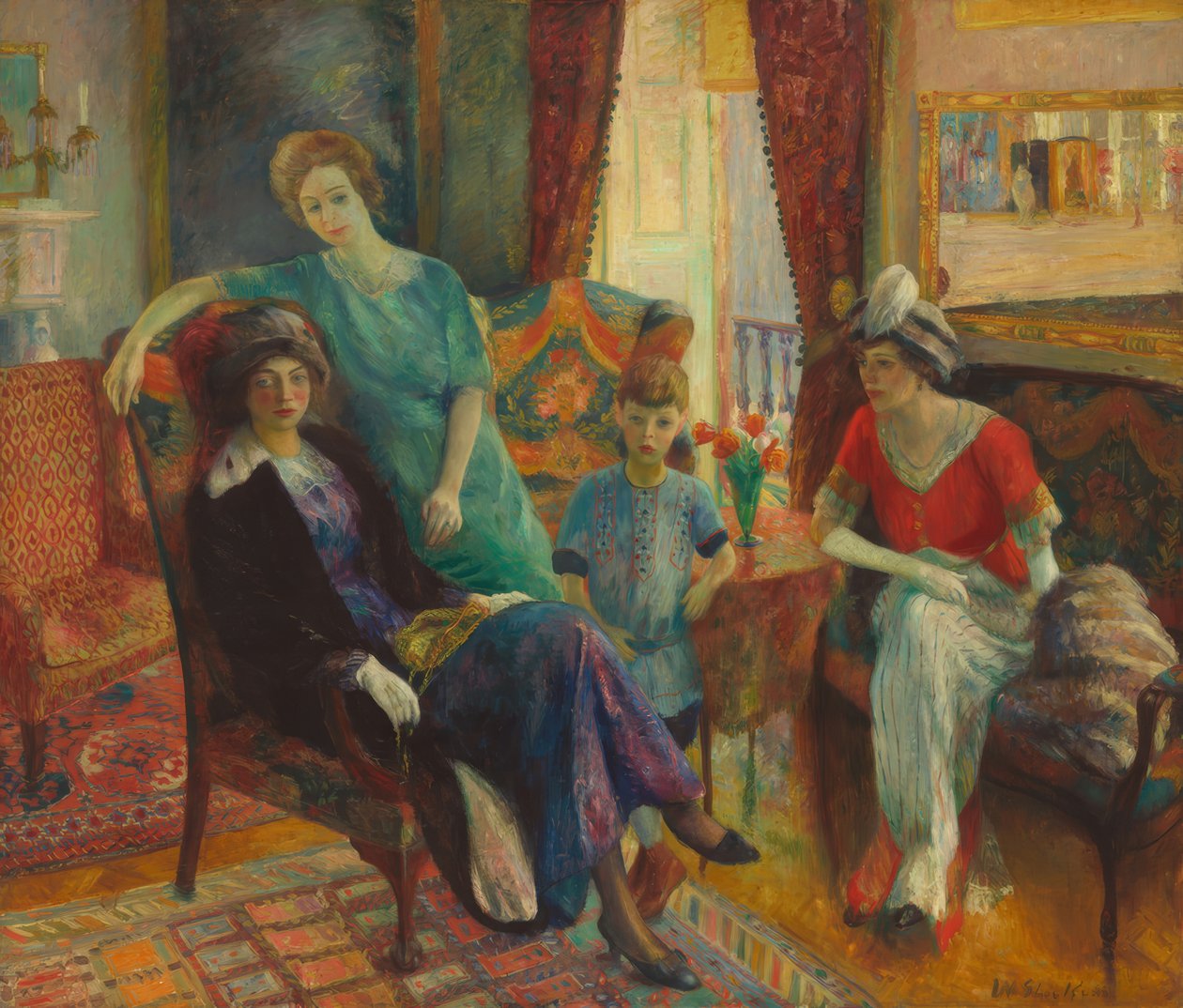 Grupo familiar de William Glackens