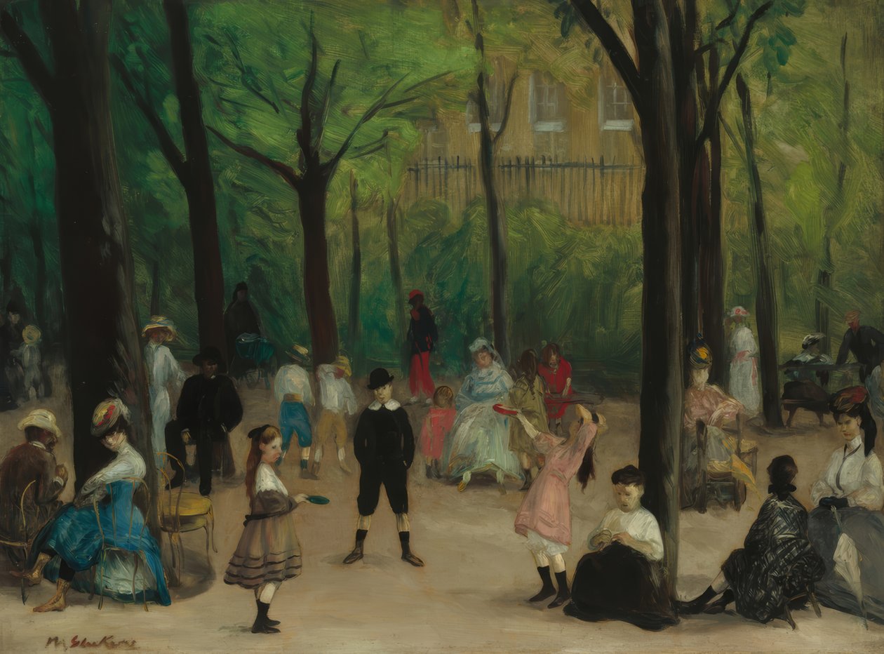Jardim do Luxemburgo de William Glackens