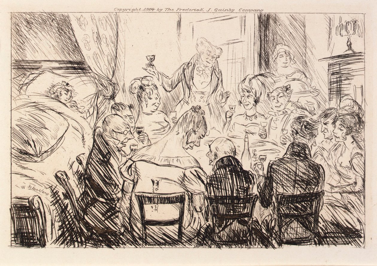 Não se ouvia nada a não ser o barulho de pratos e garfos de William Glackens