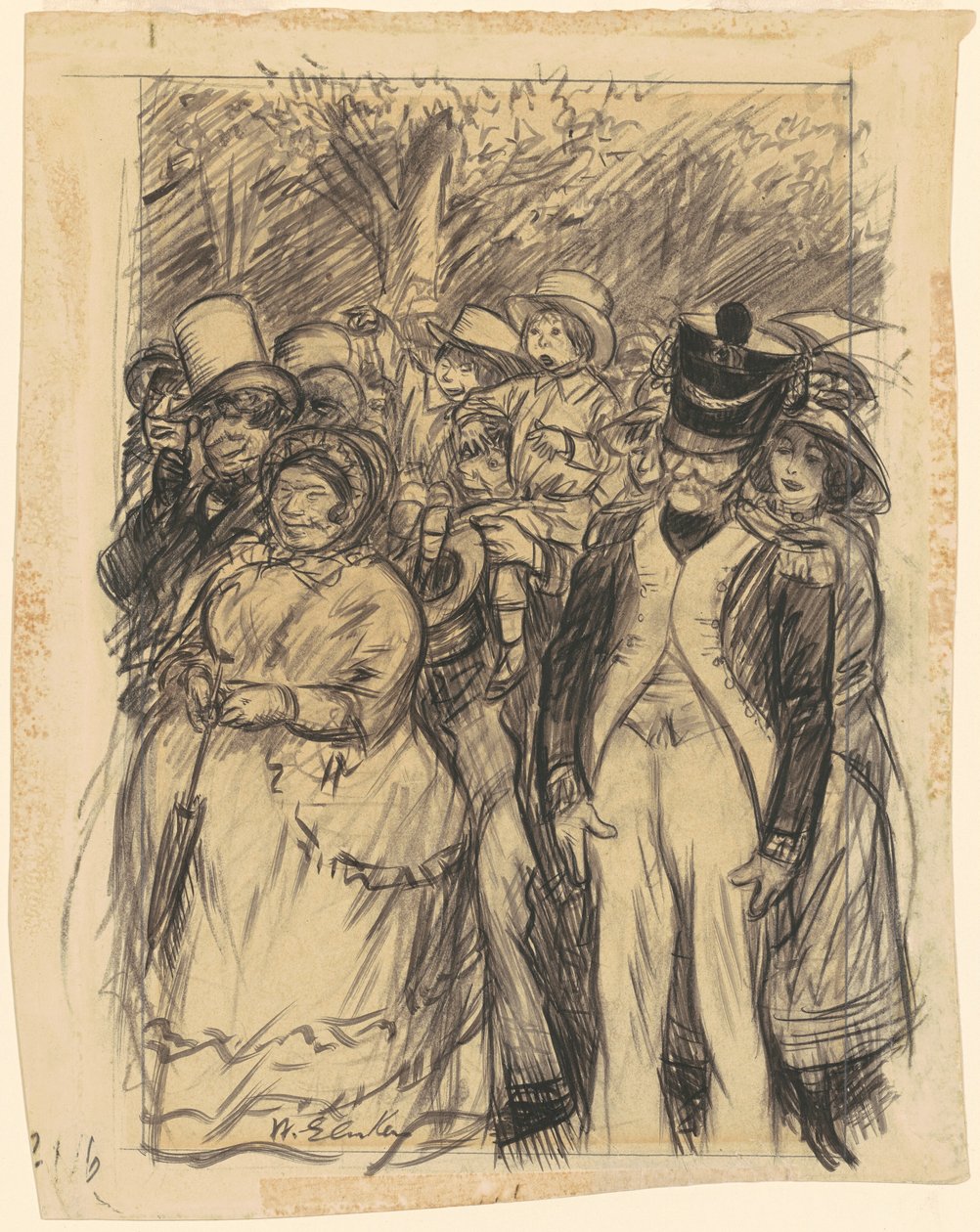 Papa, carregue-me - leve-me em seus braços de William Glackens