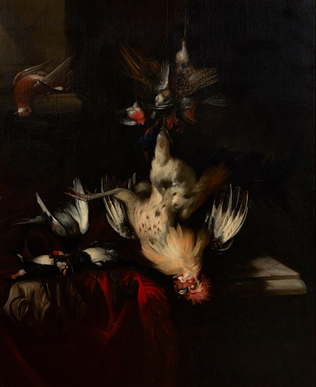A Still Life of Dead Game and Songbirds (óleo sobre tela) de William Gowe Ferguson