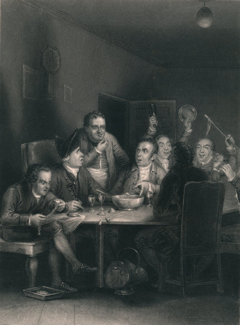 Os Clubbists, 1860 de William Greatbach
