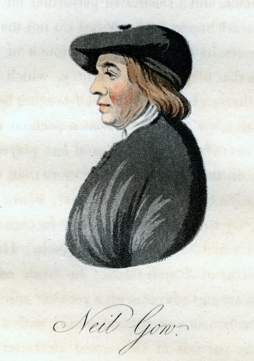 Neil Gow, violinista escocês, 1800. de William Green