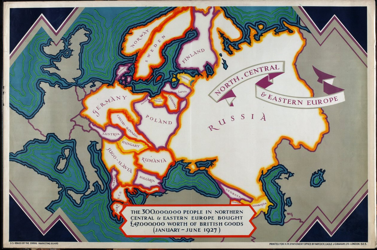 Europa do Norte, Central e Oriental, da série "Para onde vão as nossas exportações de William Grimmond