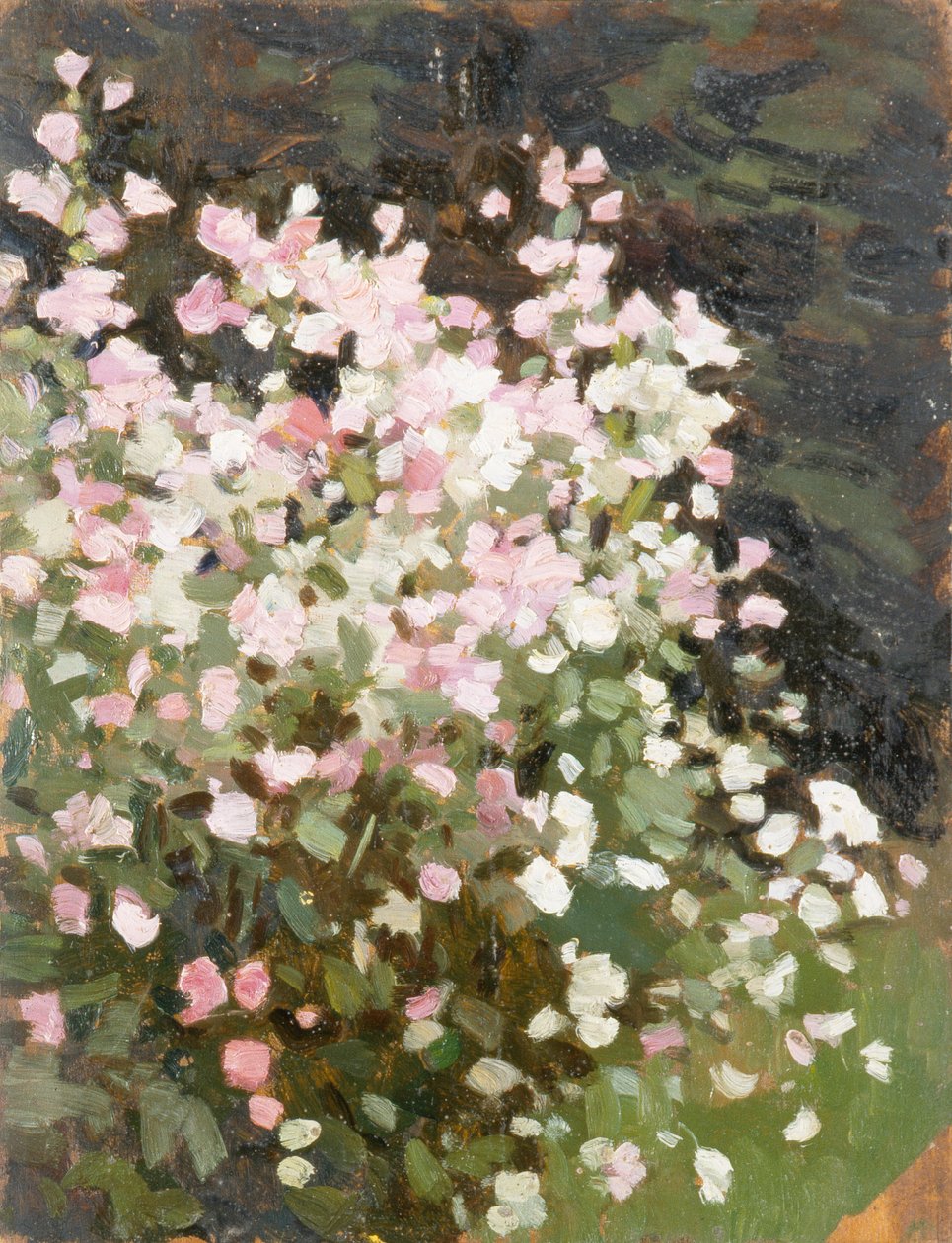 Flores cor-de-rosa, c.1930 (óleo sobre tela) de William Gunning King