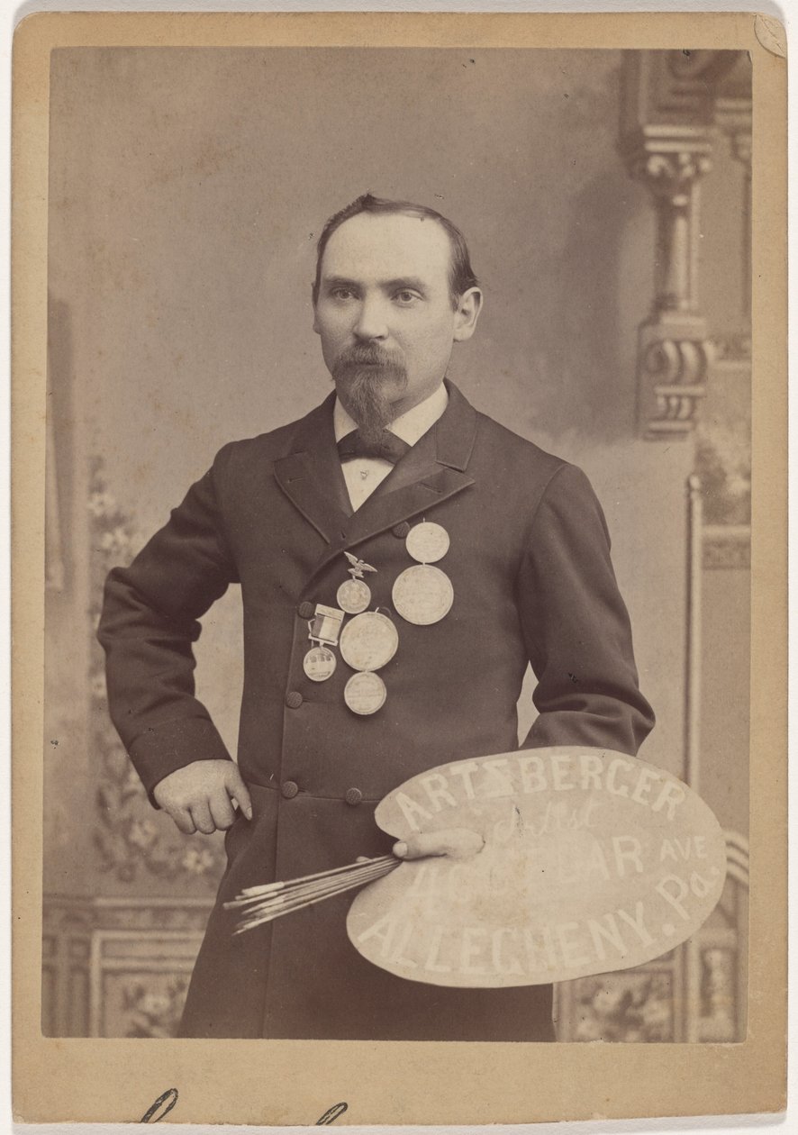 Retrato de um homem, início do século XX (foto) de William H. Artzberger