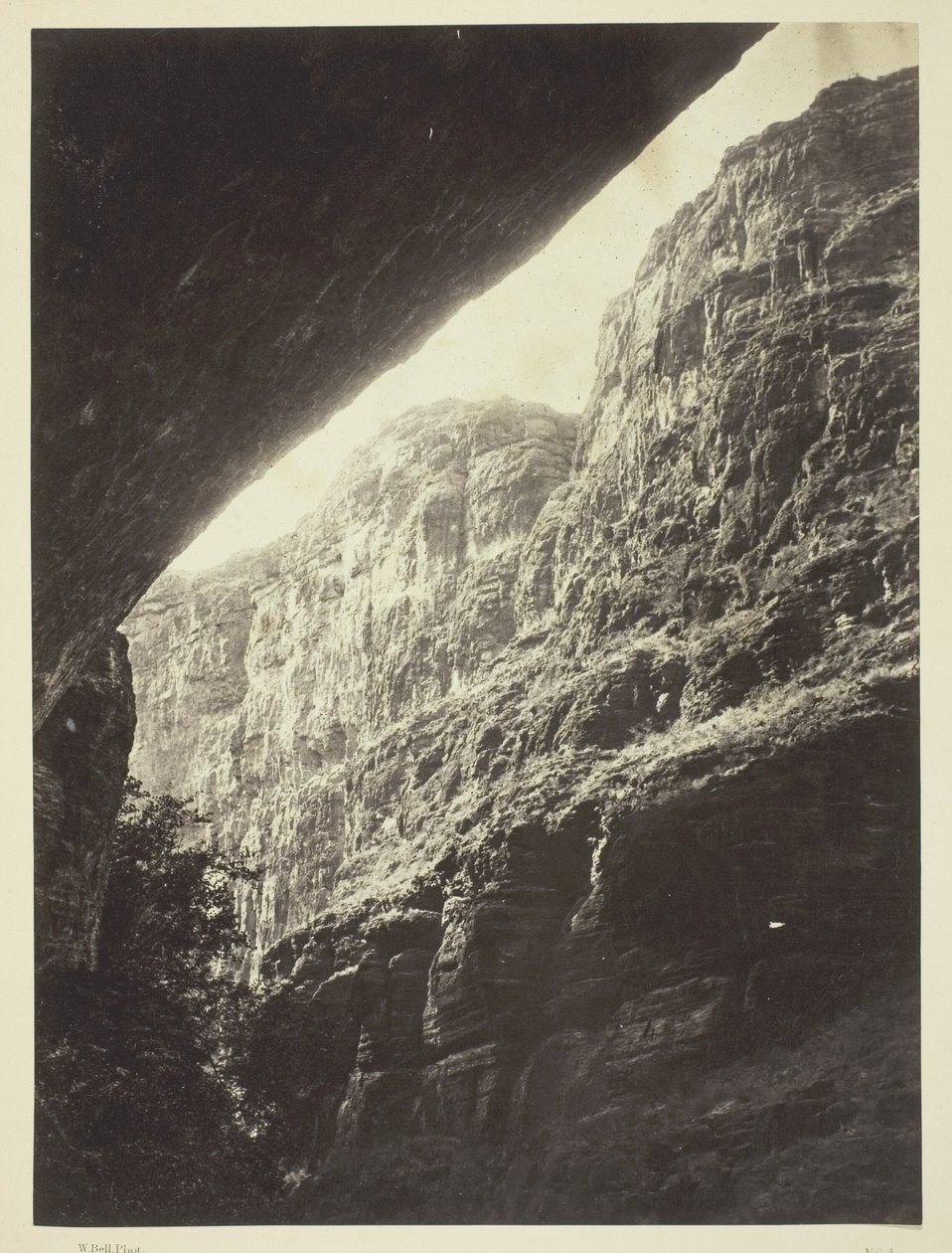 Cañon de Kanab Wash, Rio Colorado, olhando para o sul de William H. Bell