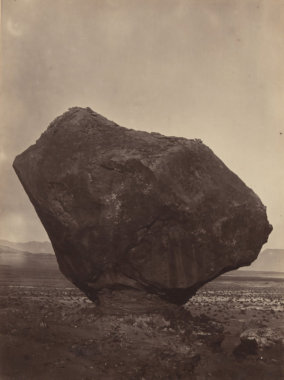 Perched Rock, Rocker Creek, Arizona, 1872. de William H. Bell