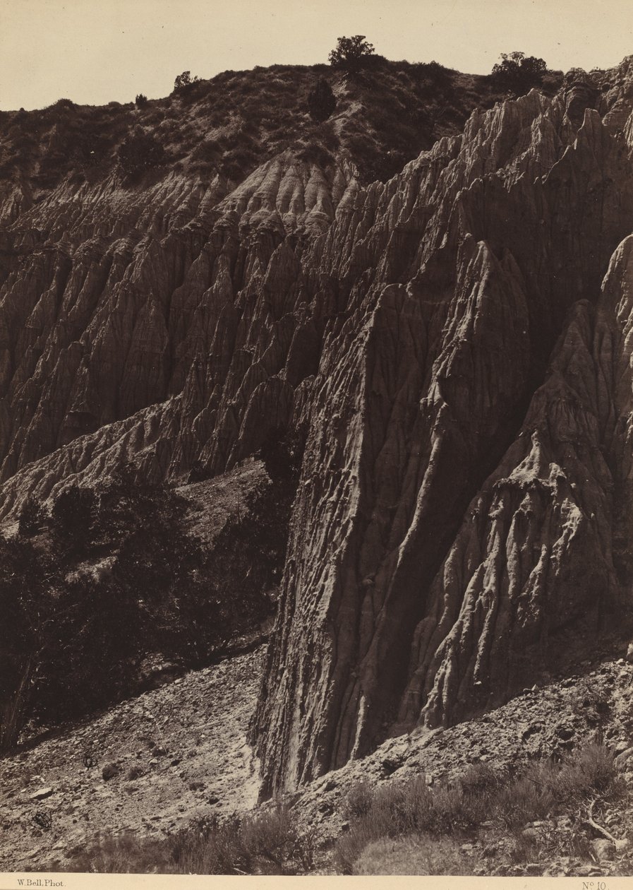 Escultura de chuva, Salt Creek Canon, Utah de William H. Bell