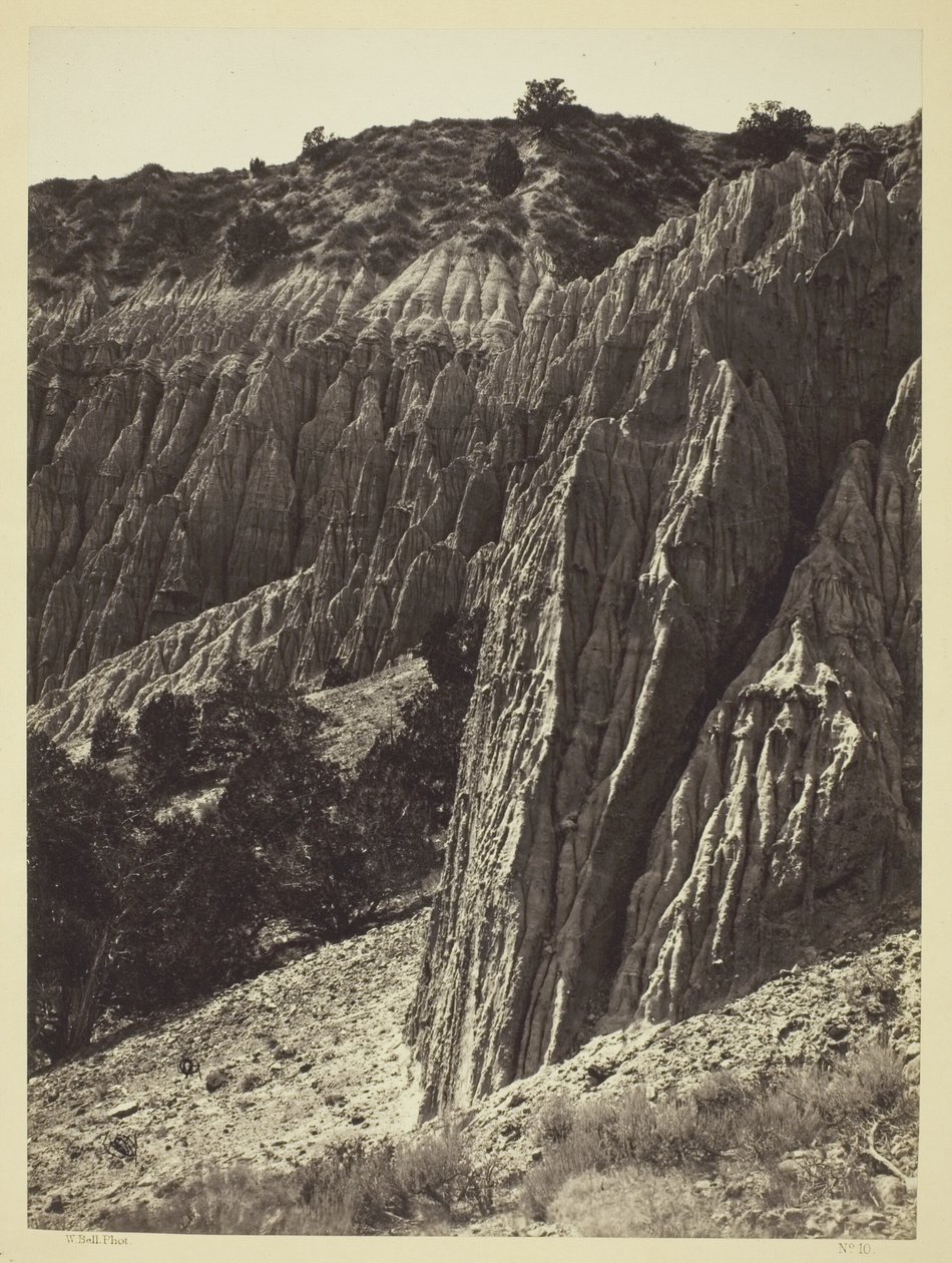 Escultura de chuva, Salt Creek Canon, Utah de William H. Bell